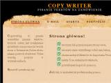 Pisanie tekstw - copywriter